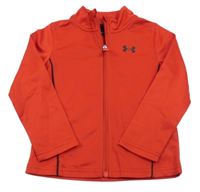 Červená propínací thermo mikina s logem Under Armour