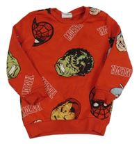 Červená mikina se superhrdiny Primark