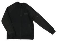 Čierna prepínaci mikina s nášivkou George