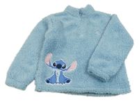 Světlemodrá huňatá mikina se Stitchem George