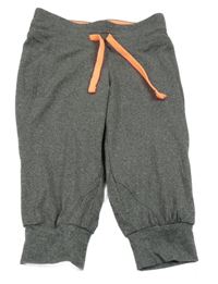 Sivé športové crop tepláky Crane