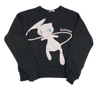 Antracitová crop mikina s pokémonem H&M