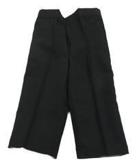 Čierne nohavice so vzorovaným pruhom