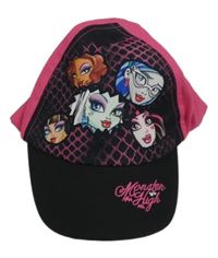 Čierno-ružová šiltovka s dívkami - MonsterHigh