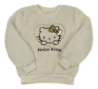 Smotanová chlpatá mikina s Hello Kitty C&A