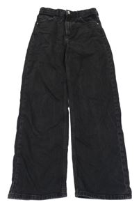 Tmavošedé široké rifle H&M