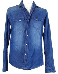 Pánská modrá riflová košile Denim vel. 39/40
