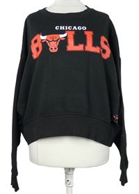 Dámska čierna crop oversized mikina s nápisem NBA zn. Primark