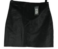 Nové - Dámska čierna koženková sukňa Primark