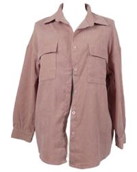 Dámska ružová menšestrová blúzka Shein