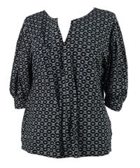 Dámska čierno-biela vzorovaná blúzka Studio Anneloes