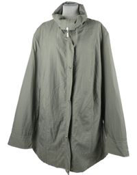 Dámská šedá šusťáková jarní bunda s límcem Barbara Lebek vel. 56