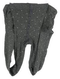 Dámské tmavošedé puntíkované punčocháče UnderWear 
