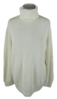 Pánský bílý svetr s rolákem H&M
