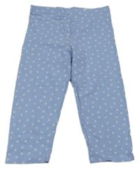 Svetlomodré capri legíny s třešničkami H&M