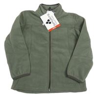 Khaki fleecová prepínaci mikina NKD