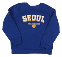 Modrá mikina s nápisom Primark