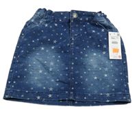 Nové - Modrá riflová sukně s hvězdičkami Reserved