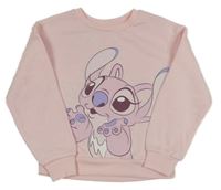 Svetloružová mikina so Stichem Disney
