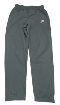 Sivé športové tepláky s logom Nike