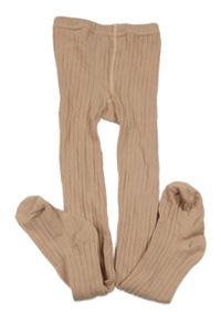 Starorůžové žebrované punčocháče Zara