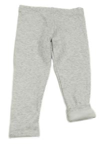 Bielo-sivé melírované teplákové legíny F&F