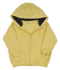 Žltá prepínaci mikina s kapucňou Little Kids