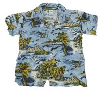 Svetlomodrá košeľa s plážovým motívom Old Navy