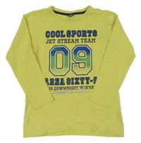 Svetlozelené tričko s potlačou Dopodopo