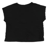 Čierne crop tričko H&M