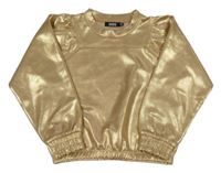 Zlatá crop mikina Europe Kids