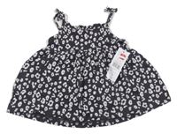 Nové - Antracitovo-biely vzorovaný top F&F