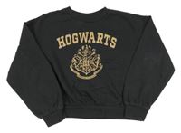 Antracitová crop mikina s potiskem - Harry Potter H&M