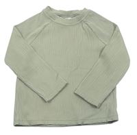 Světlekhaki rebrované spodné tričko zn. H&M