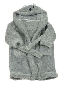 Šedý chlupatý župan s kapucí - koala Impidimpi