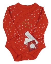 Nové - Červené zavinovací body s hvězdičkami Matalan