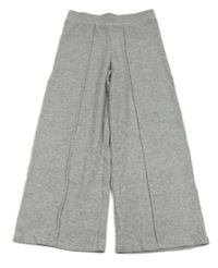 Sivé rebrované úpletové široké nohavice F&F