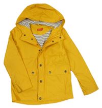 Žlutá nepromokavá jarní bunda s kapucí Lily & Dan