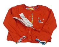 Červená propínací oboustranná mikina zn.Boboli