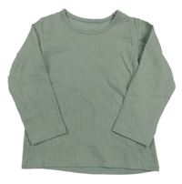 Khaki rebrované tričko George