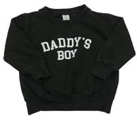 Čierna mikina s nápisom