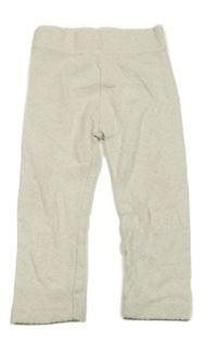 Svetlobéžové rebrované legíny Nutmeg