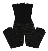 Čierno-zlaté pančuchy