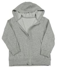 Sivá melírovaná prepínaci mikina s kapucňou George