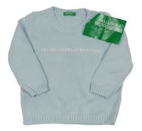 Nové - Světlemodrý svetr Benetton