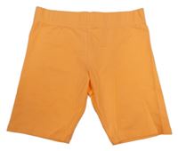 Neónově oranžové elastické kraťasy Primark