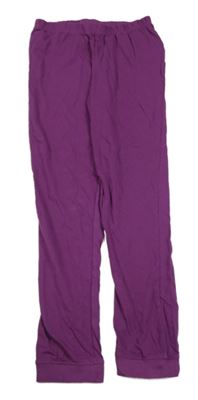 Tmavoružové ľahké tepláky Nickelodeon