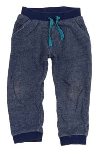 Tmavomodro-biele vzorované tepláky Miniclub