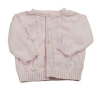 Ružový vzorovaný prepínaci sveter s králikom Little Nutmeg