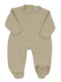 Béžový overal s bodkami